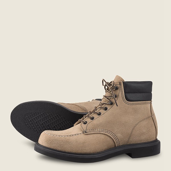 Heritage Støvler Herre - Red Wing Classic Supersole - 6-Inch Mohave Læder - Khaki - MVGDNU-782